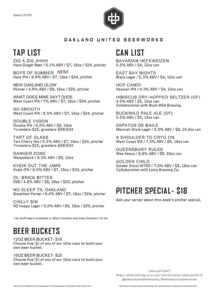 Website Outdoor Draft Menu_5.21.21_Page_1 - Oakland United Beerworks